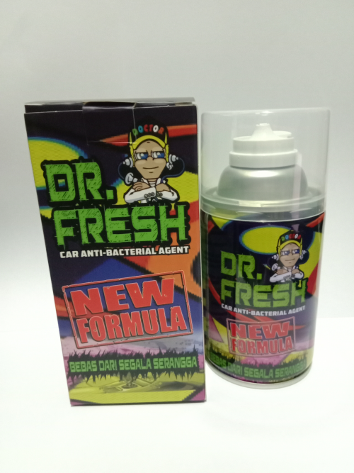 A bottle of Dr. Fresh in a box